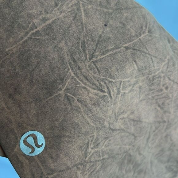 Lululemon Fast and Free Tight II 25" Ice Dye Size 8 Ice Wash Brown Earth Pockets - Picture 10 of 16